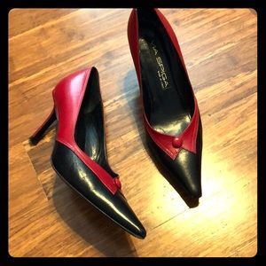 Via Spiga black & red pumps